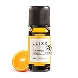 ELIXR Orangenöl I 100% naturreines ätherisches Öl Orange zur Aromatherapie I Zertifizierte Naturkosmetik I 10 ml I Duftöl Orange, Orange Oil