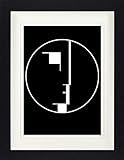 1art1 Oskar Schlemmer - Staatliches Bauhaus, Logo, 1922 Gerahmtes Bild Mit Edlem Passepartout | Wand-Bilder | Kunstdruck Poster Im Bilderrahmen 40 x 30 cm