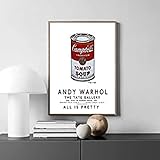 Poster Campbell Soup Leinwand Wandkunst Kreativität Malerei Andy Warhol Drucke Modebilder Für Wohnzimmer Dekor 40X60Cm Kein Rahmen