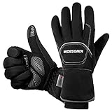 -40°F wasserdichte & Winddichte Thermo-Handschuhe – 3M Thinsulate Winter Touch Screen Warme Handschuhe – zum Radfahren, Reiten, Laufen, für Outdoor-Sport – für Frauen und Männer – Schwarz (XL)