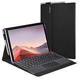 Spigen Stand Folio Kompatibel mit Microsoft Surface Pro 7 Plus (2021) / Pro 7 Hülle (2019) / Surface Pro 6 Hülle (2018) - Schw