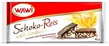WAWI Schoko Reis Riegel Edelvollmilch Schokolade, 30er Pack (30 x 40 g)