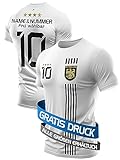 DE FANSHOP Deutschland Trikot Kinder Erwachsener Fußball Trikot Personalisiert Fussball Sportshirt Herren/Junge Geschenk für Nationalmannschaft Fans
