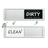 Spülmaschinenmagnet Clean Dirty Sign, Nicht kratzend/super starker weicher Magnet & 3M doppelseitige Klebstoffe/leicht zu lesende Folie für Küche/Geschirrspüler/Kühlschrank/Wäsche(Silber & Grün)