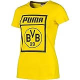 PUMA Damen BVB Fanwear Tee WMS T-Shirt, Cyber Yellow, S