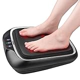 RENPHO Fußmassagegerät mit Wärme, Shiatsu Elektrisches Fußmassagegerät Einstellbare Massagegeschwindigkeit, Durchblutungs Stimulator Fussmassagegerät