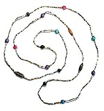 Funky Love Beads Halskette im Retro-Stil, Hippie-Look, Surfer-Look, 60er / 70er Jahre