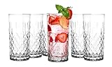 Konzept 11 Trinkgläser Wassergläser Glas transparent spülmaschinengeeignet Set 6 STK oder 12 STK. (6, 300 ml)