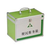 ZJDYDY Erste-Hilfe-Koffer Tragbarer Erste-Hilfe-Kasten groß mit Griff Medizinisches Aufbewahrungsset für Zuhause, Reisen und Arbeitsplatz Grün (Zwei Größen)