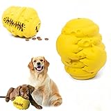 Kichitomi Hunde Intelligenz Spielzeug Unzerstörbar Robust - 100% Naturkautschuk – Zahnpflege Snack Ball Hundeball Unkaputtbar Hundekauspielzeug - Kauspielzeug für Hunde - Futterball Snackball