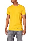 Tommy Hilfiger Herren Hilfiger Logo Tee T-Shirt, Amber Glow, XL