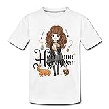 Spreadshirt Harry Potter Hermine Granger Teenager Premium T-Shirt, 158-164, Weiß