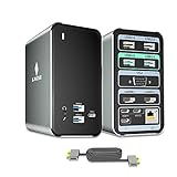 USB C Dockingstation, FAMILYCRAZY 15 Ports Laptop Docking Station für MacBook Pro/Air, Triple Display, 4K-HDMI, VGA, Schnellladung, RJ45 Ethernet, 6 USB A und 3 USB C Anschlüsse, 3.5mm Audio/Mic