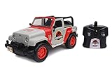 Jada Toys Jurassic Park RC Jeep Wrangler, ferngesteuertes Auto, Dinosaurier, Spielzeugauto mit Fernsteuerung, RC Auto, 1:16, für Kinder ab 6 Jahren