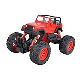 Lihgfw Simulation Zug zurück Spielzeugauto Kinder Metalllegierung Auto Modell Junge Auto Modell Stoßdämpfer Offroad Fahrzeug Rot Jeep Bigfoot Klettern Auto (Color : Rot)