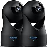 owltron Überwachungskamera innen 2 Stück, 1080P Indoor WLAN Kamera mit APP, Hundekamera/ Haustierkamera/ Babyphone Kamera mit Nachtsicht, Zwei-Wege-Audio, Bewegungserkennung für Babys/Haustiere (W1)