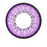 Matlens – EOS Farbige Kontaktlinsen mit Stärke circle lenses lila violet J-203 2 Linsen 1 Kontaktlinsenbehälter 1 Pflegemittel 50ml