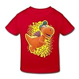 Spreadshirt Der Kleine Drache Kokosnuss Fliegt Kinder Bio-T-Shirt, 110-116, Rot