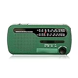 vreplrse Crank Radio FM AM Radios Tragbarer Handheld USB Weltempfänger von All Home Appliance für die Erholung im Innen und Außenbereich