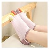 Socken Fünf-Finger-Socks mit Fünf-Finger-Socken Damen-niedrig-geschnittene Socken mit der Ferse Sweed-saugfähigen Fünf-Fuß-Socken Unsichtbare Deodorant-Zehen-Socken ( Color : 2 , Size : One Size )