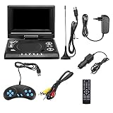 HEALBYBLE 7,8-Zoll-16:9-Breitbild-DVD-Player 270 ° drehbarer LCD-Bildschirm Home Car TV DVD-Player Tragbarer VCD-MP3-Viewer mit Spielfunktion,Multiformat-Kompatib