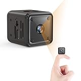 Mini Kamera, 1080P HD Kleine Überwachungskamera Lange Batterielaufzeit Videoanrufkamera Nanny Sicherheitskamera für Innen Aussen mit Bewegungserfassung und Infrarot Nachtsicht