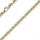 3mm Kette Halskette Königskette aus 750 Gold Gelbgold 55cm Herren Goldkette