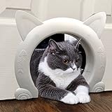 IKUSO Katzentür Innentür,Katzentür Katzenklappe Für Katzen bis zu 10 kg,Katzentunnel für Zimmertüren