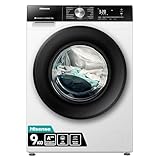 Hisense WF3S9043BW3 Waschmachine mit Dampffunkunktion, 9 kg, 1400 U,min, WiFi, ConnectLife, Power JetWash, Anti-Allergie Programm, Aqua Stop, Auto Wash, Quick Wash, EEK A-30