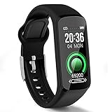 SEATANK Fitness Tracker Herzfrequenzmesser Blutdruck Aktivität Tracker Hauttemperaturdetektor Smart Watch für Männer, Frauen, Kinder Kompatibel mit Android iPhone