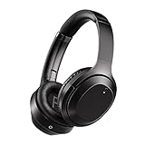 E98 Bluetooth 5.0 Kopfhörer Over Ear Drahtlos Faltbarer Hi-Fi Stereo Bass Kopfhörer 11 Stunden Playtime Drahtlose Kopfhörer mit Mikrofon und Geräuschunterdrückung für Telefon/PC/TV - Schwarz