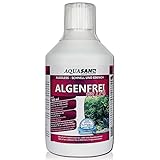 AQUASAN Aquarium ALGOLESS Algenfrei Plus (Aquarium Algenvernichter, Algenentferner - Gegen nahezu alle Algen - Bartalgen, Pinselalgen, Schmieralgen), Inhalt:0.5 Liter