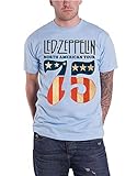 Led Zeppelin Herren T-Shirt 1975 North American Tour blau