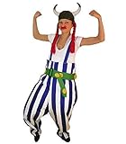 Gallier-Kostüm, To08 XL, mit Helm und Zöpfen!, für Erwachsen-e Männer Frau-en, Kostüm-e Fasching Karneval Fasnacht Faschingskostüm-e Karnevalskostüm-e