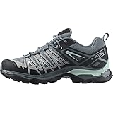 Salomon X Ultra Pioneer Gore-Tex Damen Wanderschuhe, Alle Wetterbedingungen, Sicherer Fußhalt, Stabil und gedämpft, Stormy Weather, 41 1/3