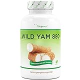 Wild Yam Wurzel Extrakt - 240 Kapseln (4 Monatsvorrat) - Premium: Original Mexican Wild Yamswurzel - Hochdosiert mit 880 mg Extrakt (davon 176mg Diosgenin) je Tagesdosis - Laborgeprüft
