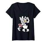 Damen Disney Mickey and Friends Minnie Mouse and Daisy Duck BFF T-Shirt mit V-Ausschnitt