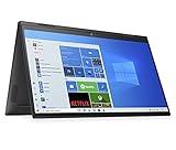 HP ENVY x360 15-eu0078ng (15,6 Zoll / Full HD IPS Touch) 2in1 Convertible Laptop (AMD Ryzen 7 5700U, 16GB DDR4 RAM, 1TB SSD, AMD Grafik, Windows 11, QWERTZ) schwarz, Fingerprintsensor