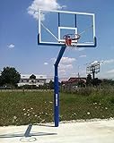 ARTIMEX Basketballanlage, 120x120 mm, Artikelnr. 105-D-Super (Blau)