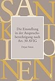 Die Einstellung in der Anspruchsberechtigung nach Art. 30 AVIG (Wirtschaftsjuristische Arbeiten aus der ZHAW School of Management and Law)