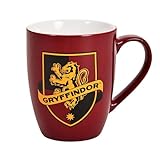 Elbenwald Harry Potter Tasse Gryffindor Logo - Fassungsvermögen 300 ml, Höhe 10 cm - Keramik Rot