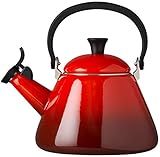 Le Creuset Kone Wasserkessel, Stahl, Kirschrot, 1,6 L