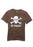 FC St. Pauli Totenkopf I T-Shirt (braun, M)