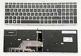 HuiHan Ersatz für HP Probook 650 G4 G5 470 G5 450 455 G5 Laptop GR/Deutsche W-Trackpoint Hintergrundbeleuchtung Tastatur L00741-041 (GR)