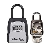 MASTER LOCK Schlüsseltresor + Ausziehbares Schlüsselkabel [Medium] [mit Bügel] - 5400EURD - Schlüsselsafe