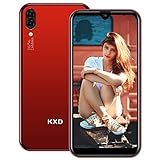 KXD Handy A1 Unlocked Smartphone SIM Free, Günstiges Android Smartphone, 5.7 Zoll, 1GB RAM+16GB ROM, Erweiterbar 128GB, 2500mAh, Dual Rückfahrkameras, Dual SIM Telefon, 2 Jahre Garantie (Red)