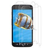 [3 Stück] Panzerglasfolie Schutzfolie für Samsung Galaxy Xcover 4/4S, 9H Härtegrad, 2.5D Runde Kante Displayschutzfolie, Anti-Kratzer/Bläschen/Hülle Freundllich für Samsung Xcover 4/4S - Transparent