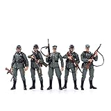 Gedar Actionfigur Kit, 5 Stück Deutsche Wehrmacht Gebirgsabteilung Fünf Actionfigur Soldat Figuren Soldaten, 1/18 10.5CM Actionfiguren Modell