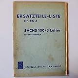 Sachs 100/3 Lüfter für Motorhacke Nr. 327.6 Ersatzteileliste - Original