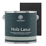 Lignocolor® Holzlasur (2,5L Anthrazit Grau) Holzschutzlasur für Außen & Innen Wasserbasis - Andere Farbtöne verfügbar